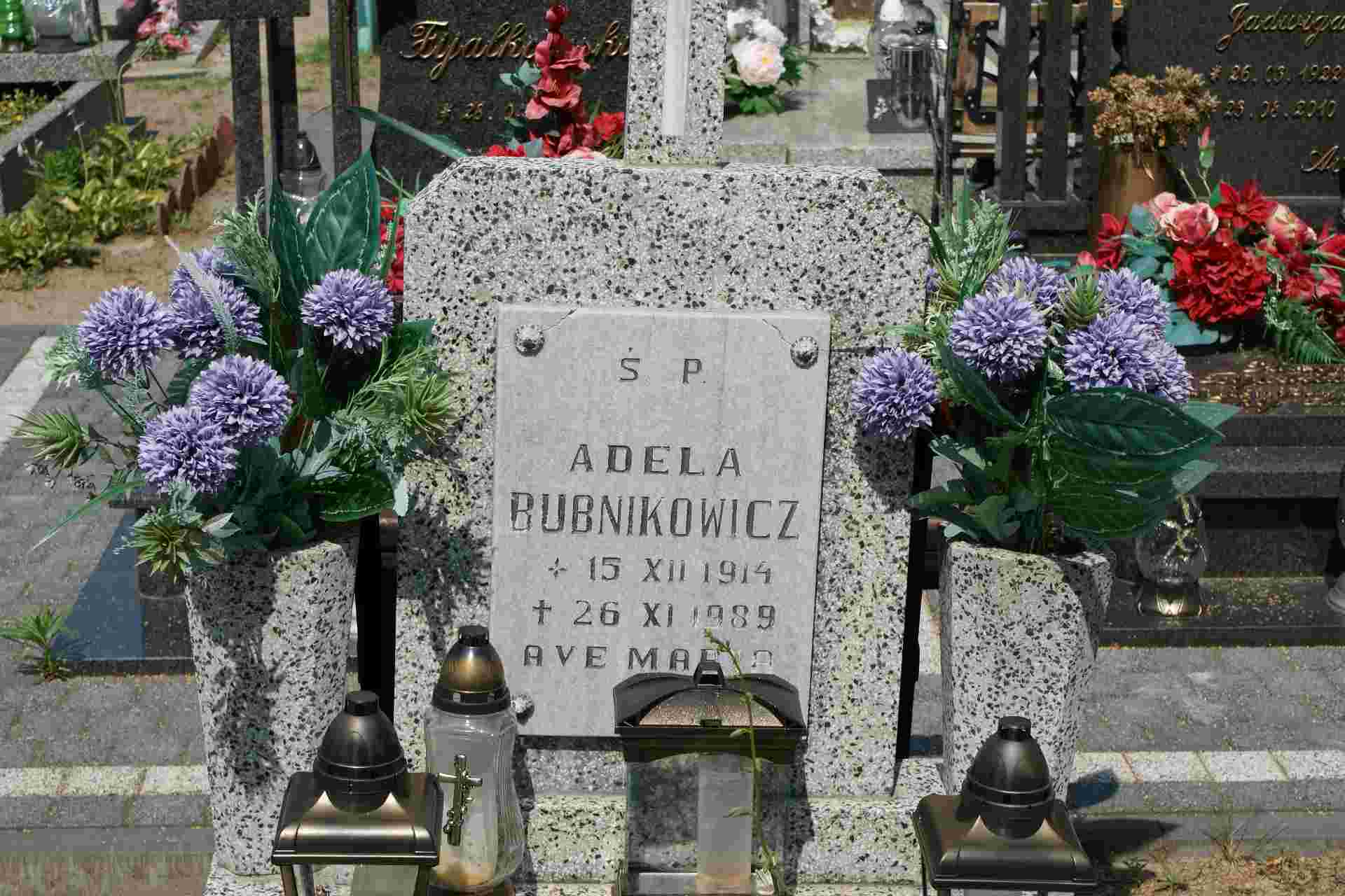 Adela Bubnikowicz 1914 Cybinka - Grobonet - Wyszukiwarka osób pochowanych