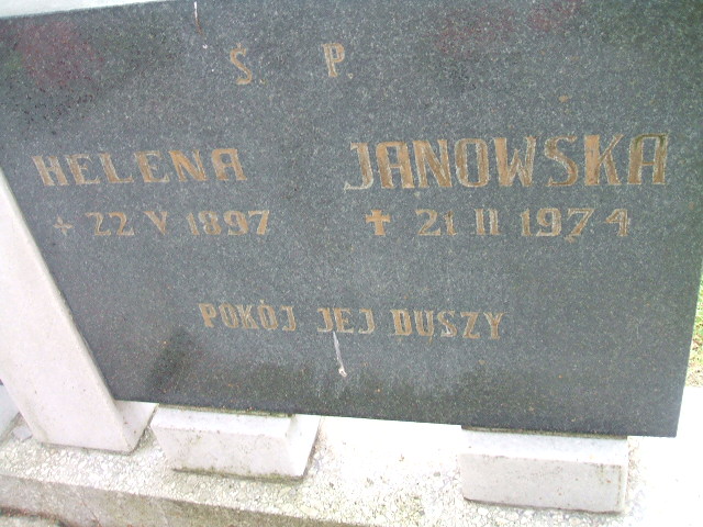 Helena Janowska 1897 Cybinka - Grobonet - Wyszukiwarka osób pochowanych