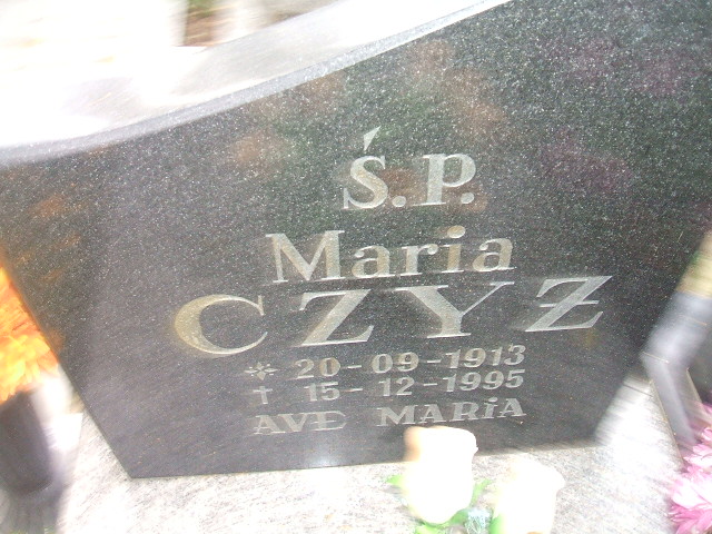 Maria Czyż 1913 Cybinka - Grobonet - Wyszukiwarka osób pochowanych