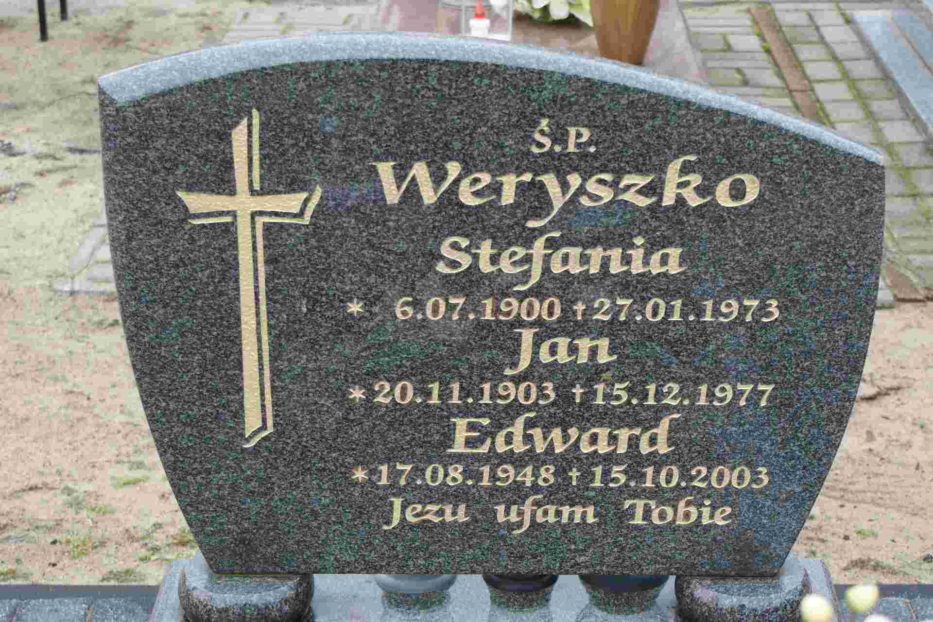 Jan Weryszko 1903 Cybinka - Grobonet - Wyszukiwarka osób pochowanych