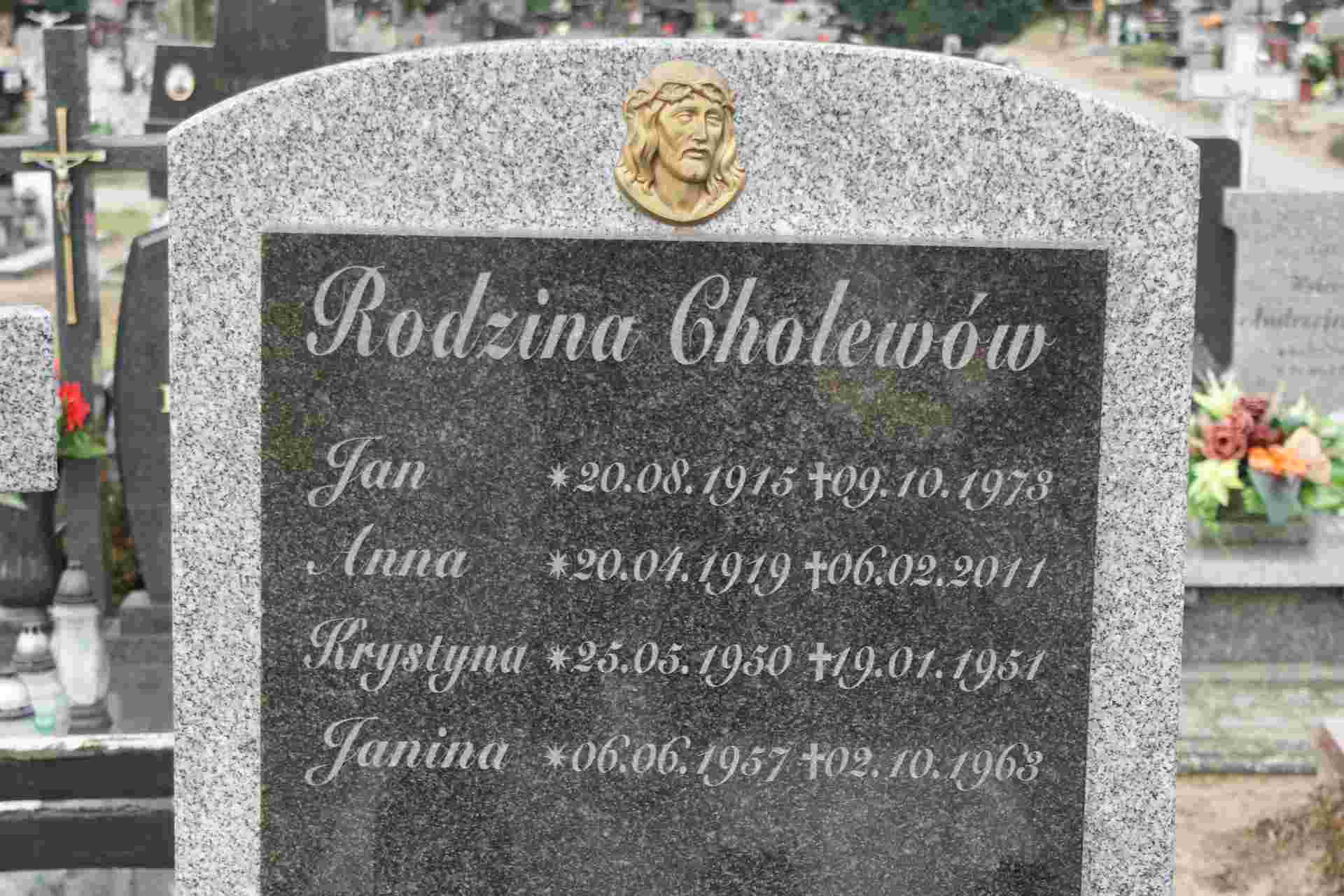 Krystyna CHOLEWA 1950 Cybinka - Grobonet - Wyszukiwarka osób pochowanych