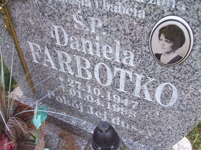 Daniela Farbotko 1947 Cybinka - Grobonet - Wyszukiwarka osób pochowanych