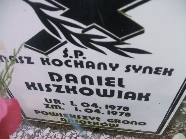 Daniel Kiszkowiak 1978 Cybinka - Grobonet - Wyszukiwarka osób pochowanych