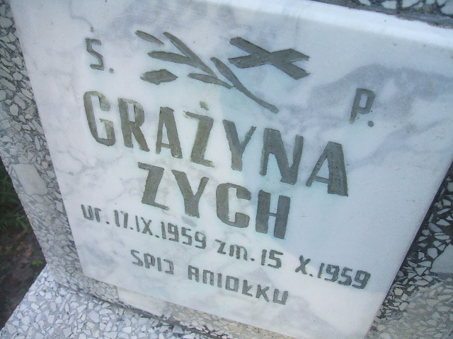 Grażyna Zych 1959 Cybinka - Grobonet - Wyszukiwarka osób pochowanych