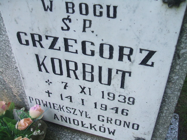 Grzegorz Korbut 1939 Cybinka - Grobonet - Wyszukiwarka osób pochowanych
