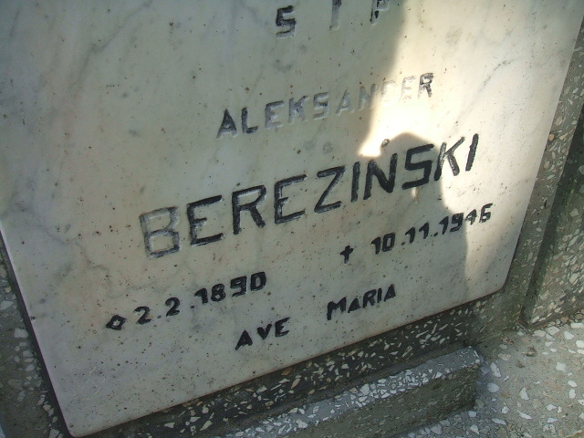 Aleksander Bereziński 1890 Cybinka - Grobonet - Wyszukiwarka osób pochowanych