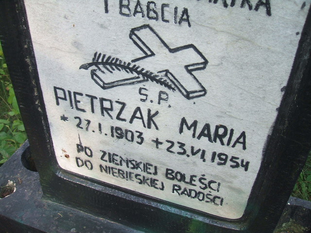 Maria Pietrzak 1903 Cybinka - Grobonet - Wyszukiwarka osób pochowanych