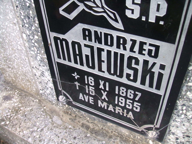 Andrzej Majewski 1867 Cybinka - Grobonet - Wyszukiwarka osób pochowanych