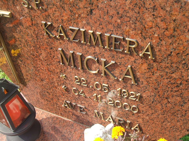 Kazimiera Micka 1921 Cybinka - Grobonet - Wyszukiwarka osób pochowanych