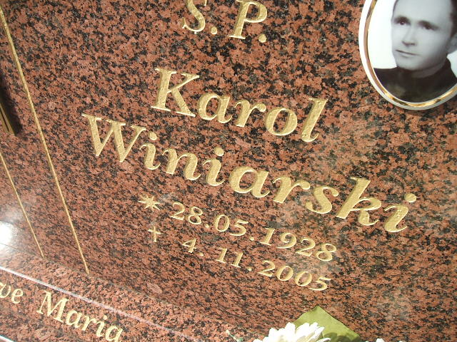 Karol Winiarski 1928 Cybinka - Grobonet - Wyszukiwarka osób pochowanych