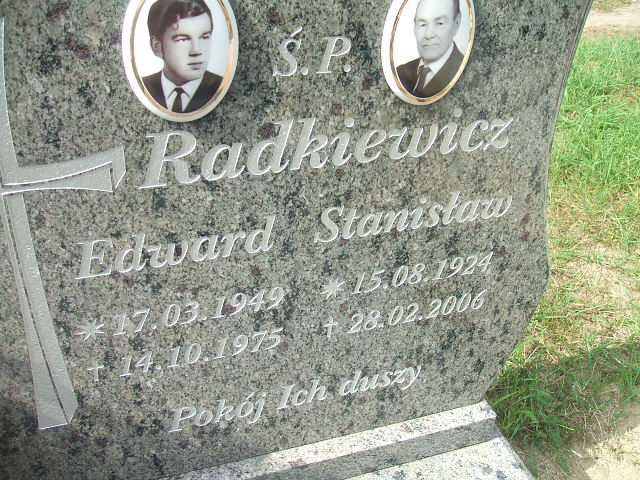 Stanisław Radkiewicz 1924 Cybinka - Grobonet - Wyszukiwarka osób pochowanych