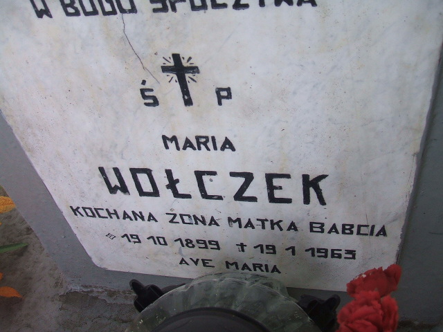 Maria Wołczek 1899 Cybinka - Grobonet - Wyszukiwarka osób pochowanych