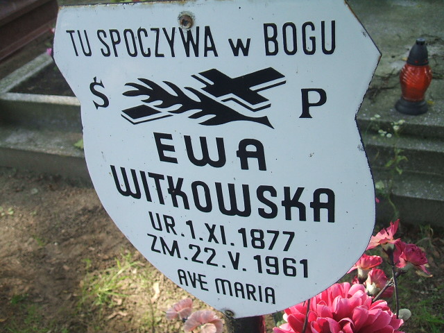 Ewa Witkowska 1877 Cybinka - Grobonet - Wyszukiwarka osób pochowanych
