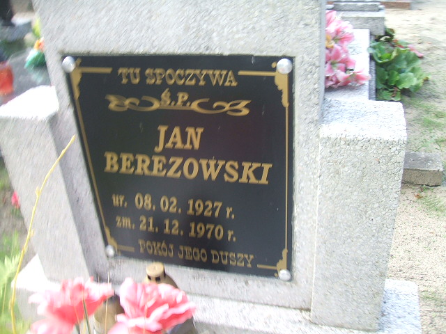 Jan Berezowski 1927 Cybinka - Grobonet - Wyszukiwarka osób pochowanych