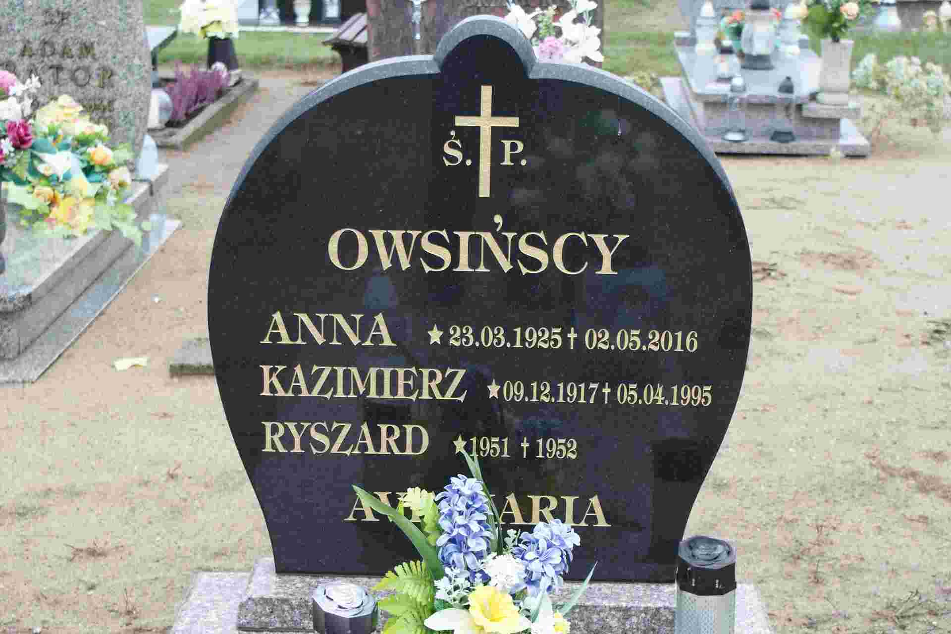  Owsiński 1917 Cybinka - Grobonet - Wyszukiwarka osób pochowanych